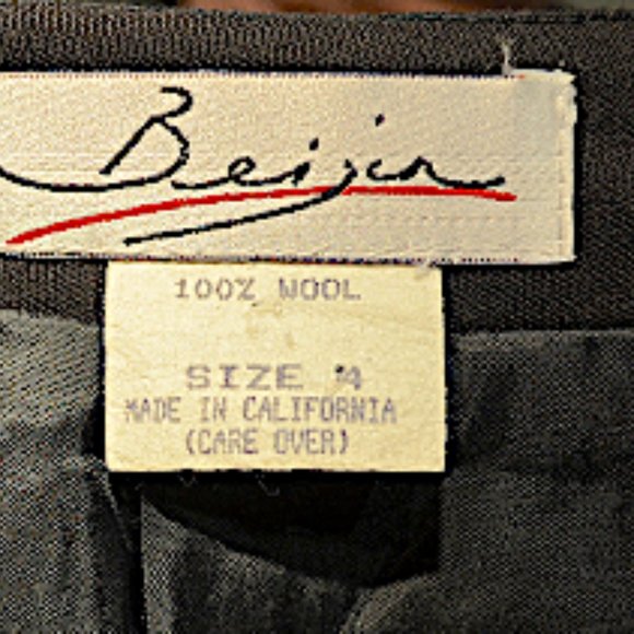 Vintage 80's Gab Split Front Pegged Midi Skirt - Picture 5 of 6